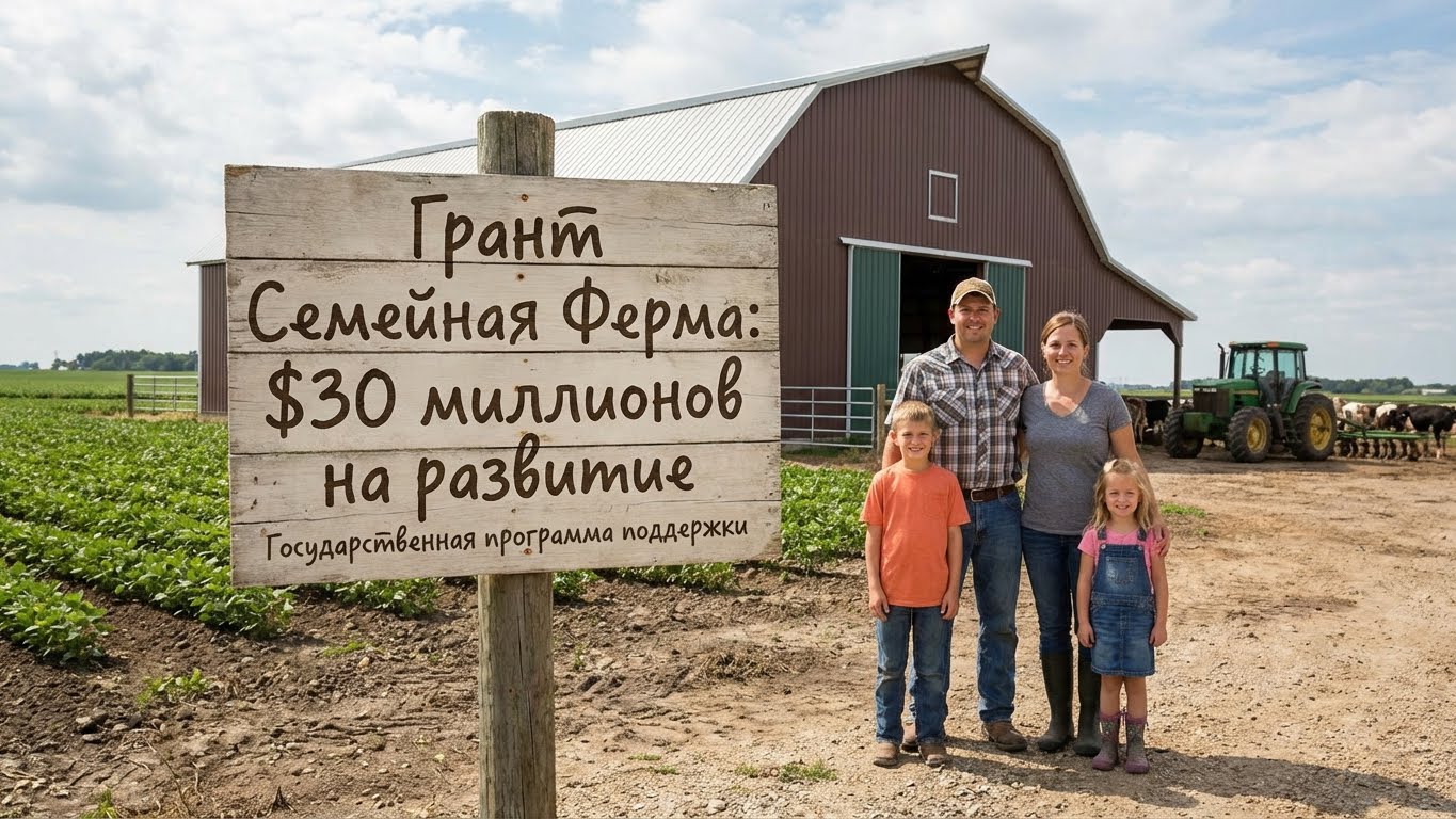 Грант «Семейная ферма» 2025: 30 млн на стройку и переработку. Как пройти отбор?