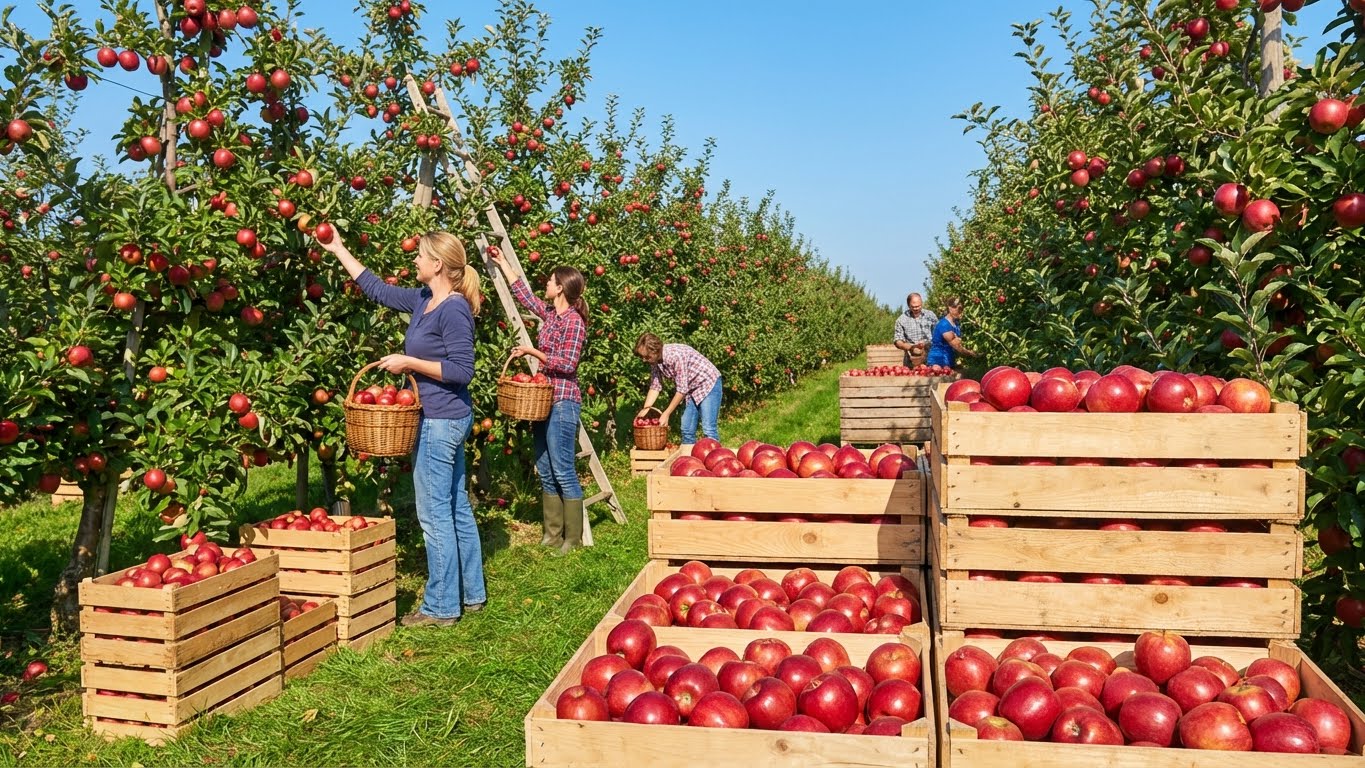 Яблочный сезон 2025: Обвал цен. Как не разориться на уборке и логистике? (Гайд)
